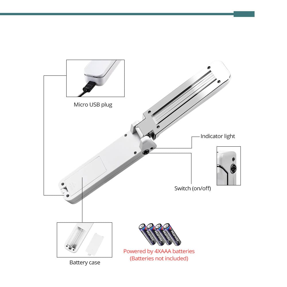 Бактерицидная лампа портативная | Магазин умной техники для здоровья и  красоты