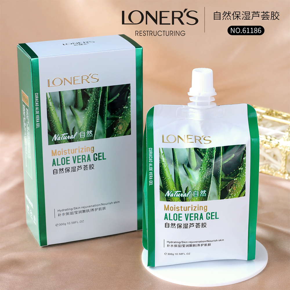 Гель косметический увлажняющий LONERS ALOE VERA GEL, с экстрактом алоэ  вера, 300 гр. - купить в интернет-магазине